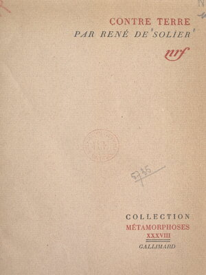 cover image of Contre terre